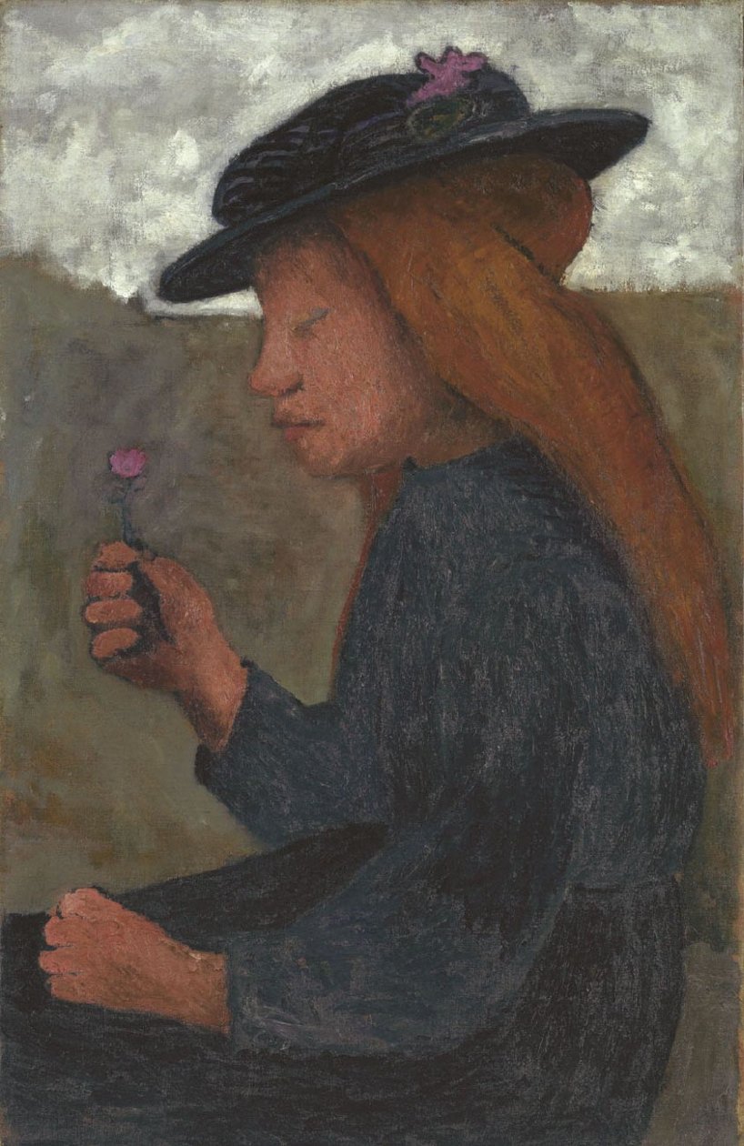 Girl with Black Hat by Paula Modersohn Becker