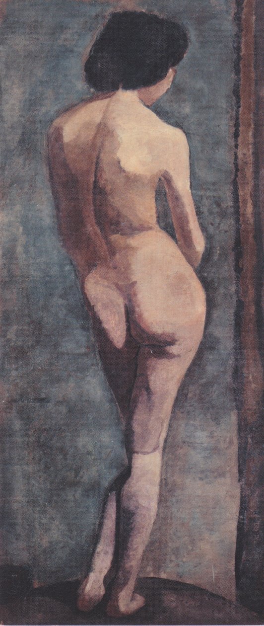 Standing Female Nude from the Back by Paula Modersohn Becker