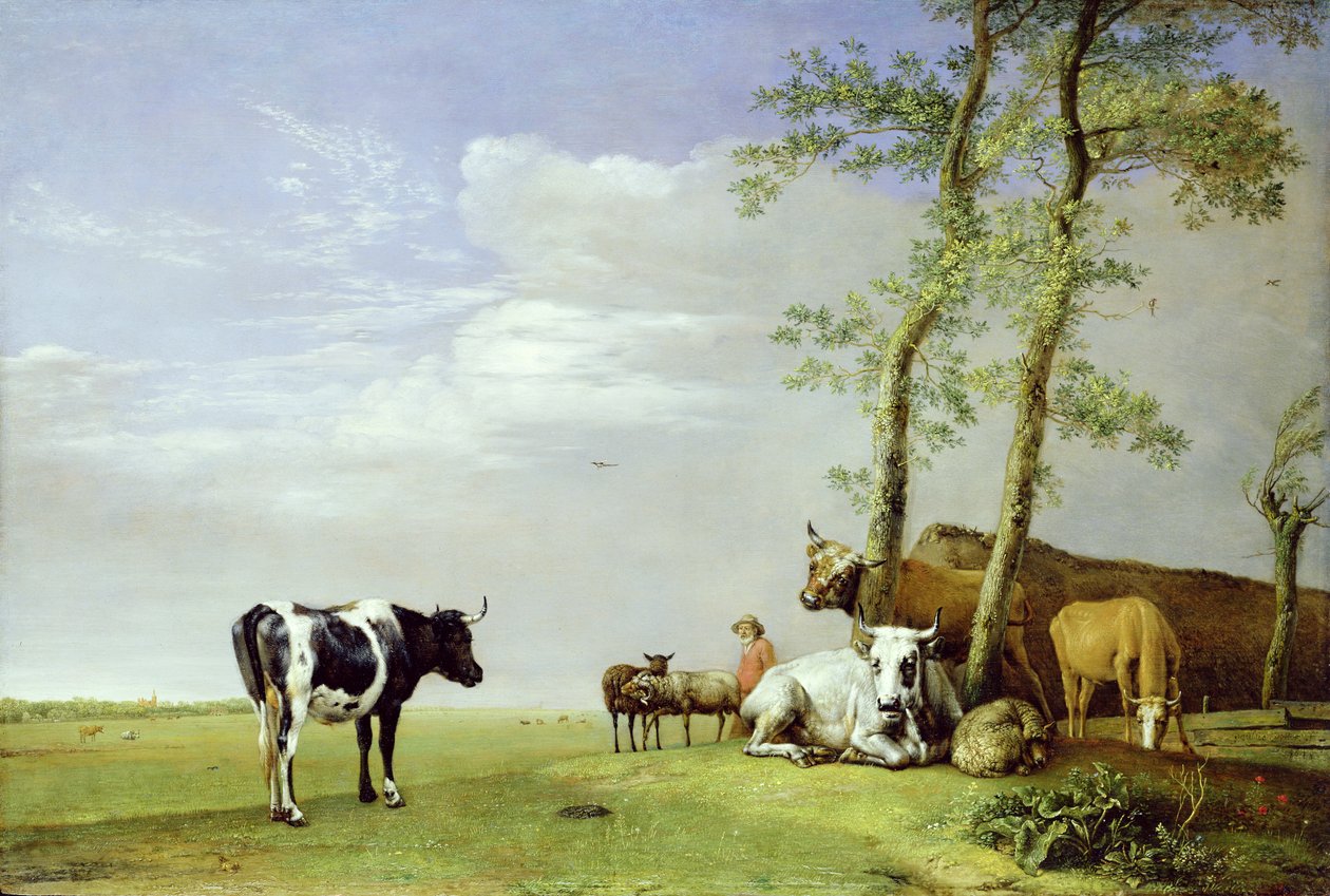 A Fellow Countryman with his Herd by Paulus Potter