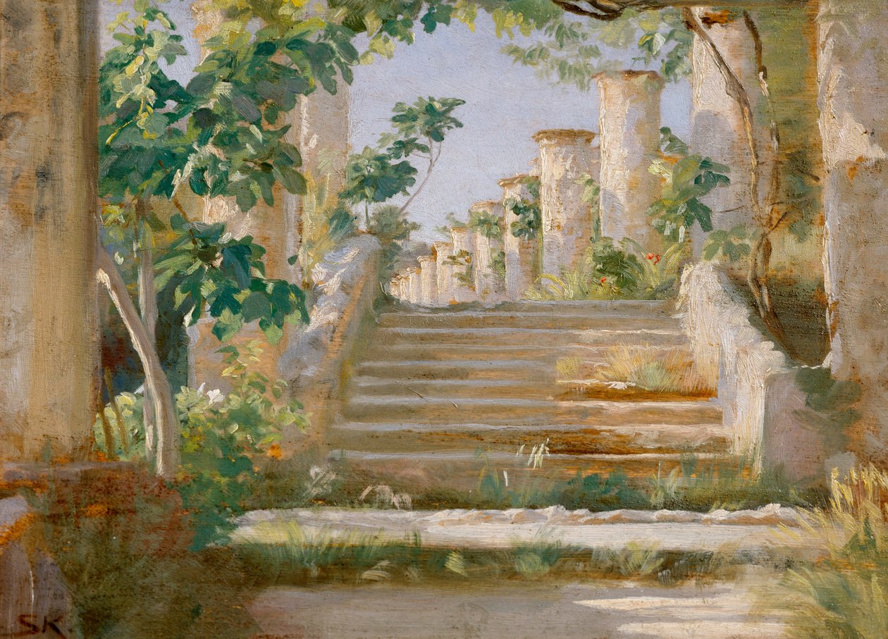 Loggia in Ravello by Peder Severin Krøyer