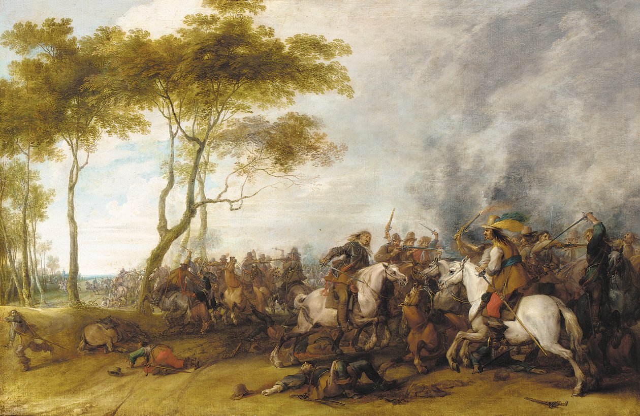 A Cavalry Skirmish by Peeter Snayers