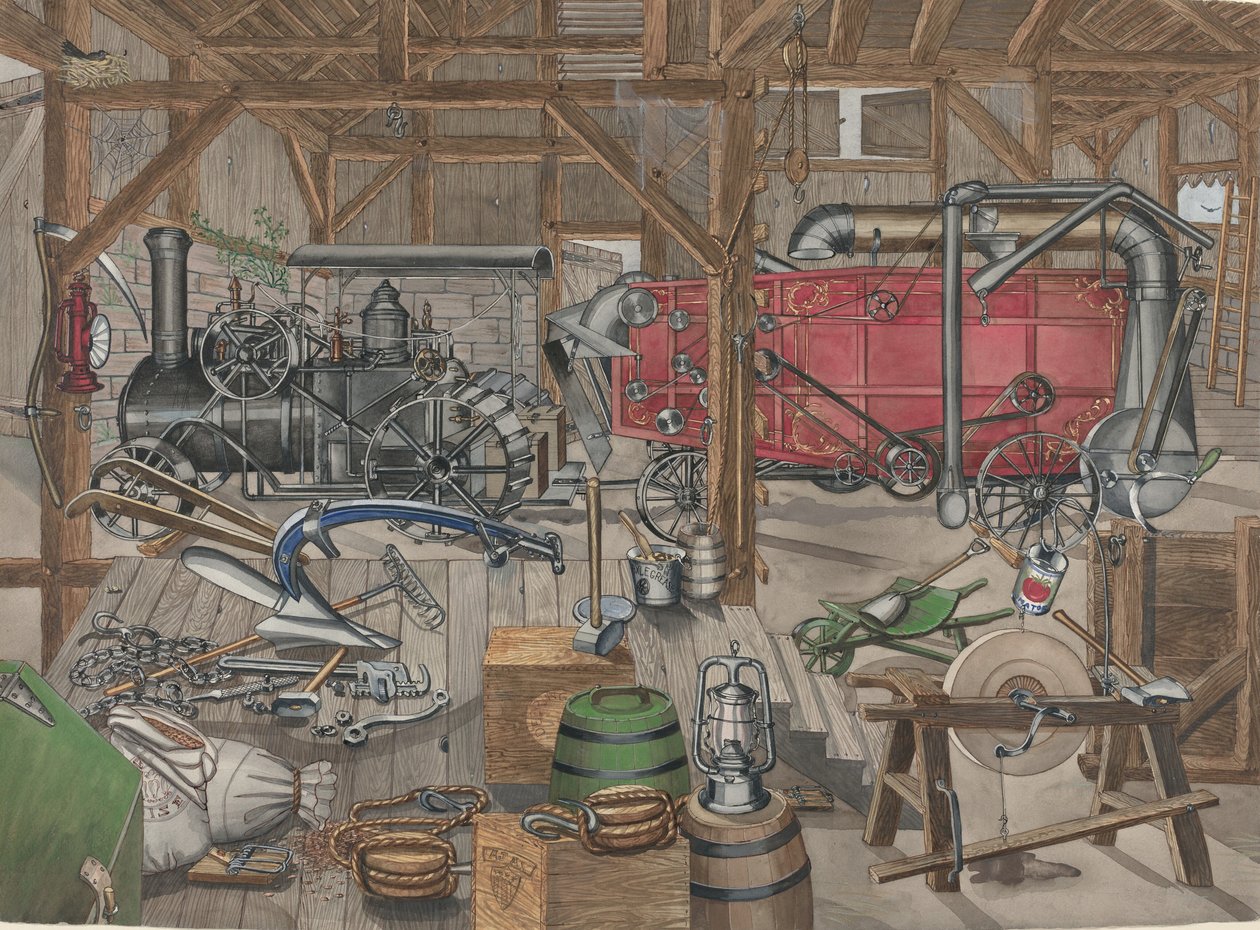 Barn Gangway by Perkins Harnly