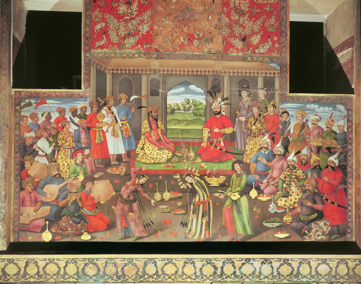 The Reception for the Ambassador of the Grand Moghul at the Court of the Shah Tahmasp, 1573-76 by Persian School