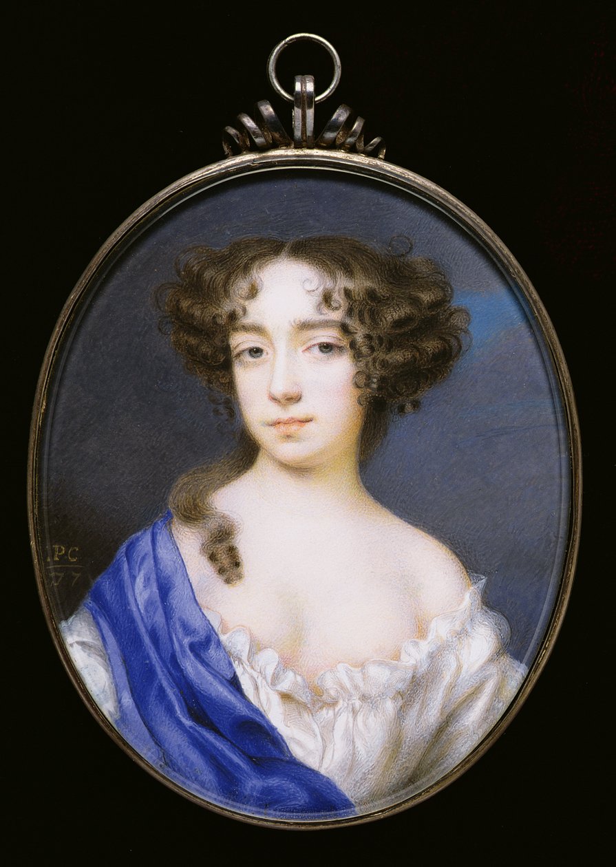 Mary of Modena, 2nd wife of King James II of England and Scotland, c.1677 by Peter Cross