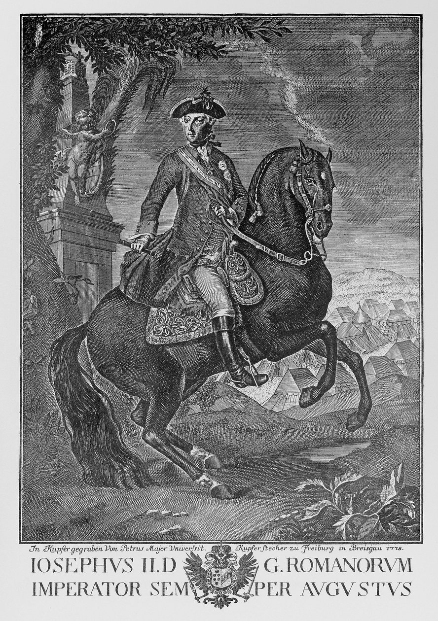 Emperor Joseph II on Horseback by Peter Mayer