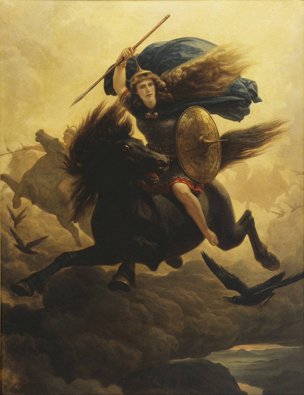 Valkyrie, 1865 by Peter Nicolai Arbo
