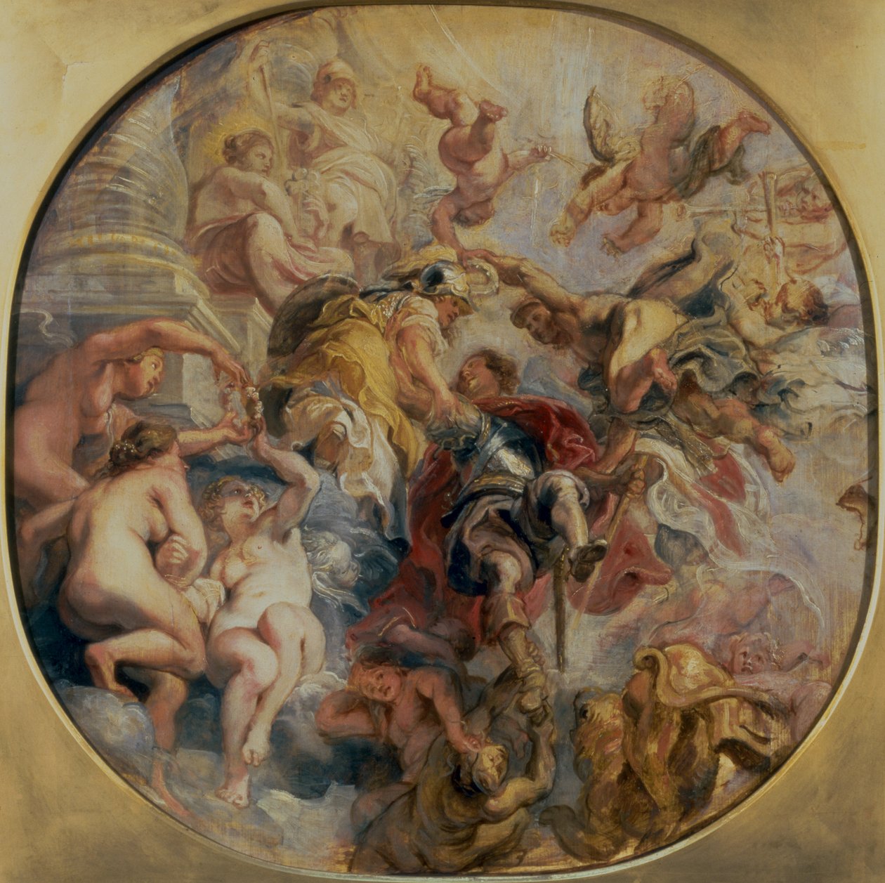 Minerva and Mercury Conduct the Duke of Buckingham to the Temple of Virtue, before 1625 by Peter Paul Rubens