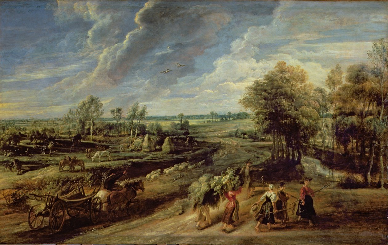 The Return of the Farm Workers from the Fields by Peter Paul Rubens