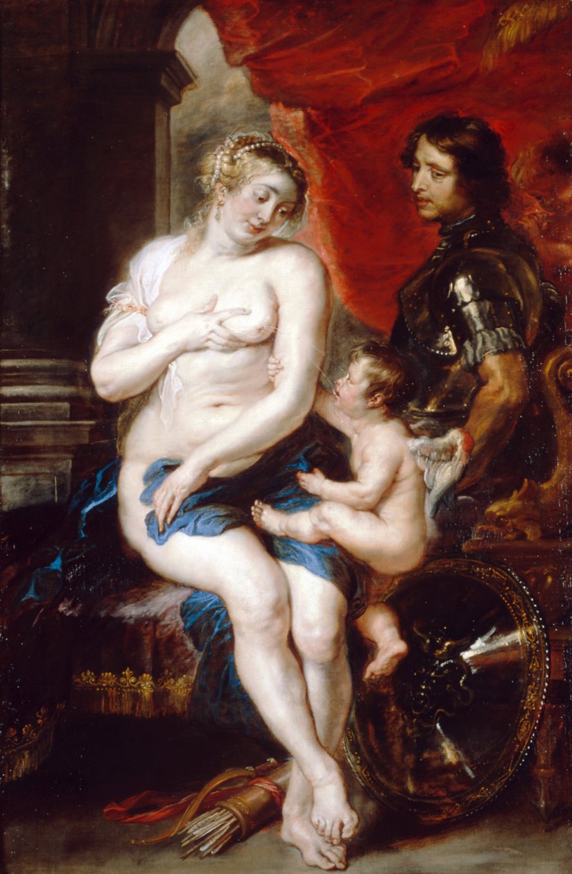 Venus, Mars and Cupid by Peter Paul Rubens: Fine art print