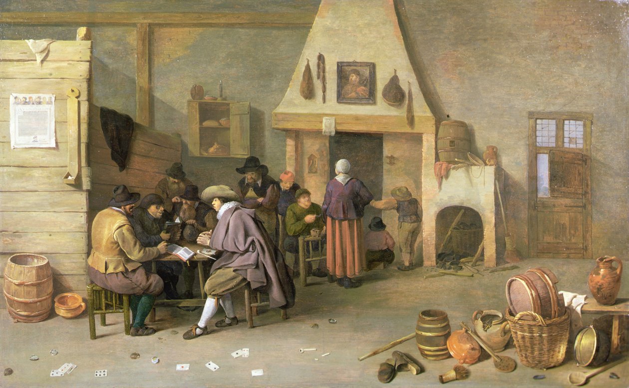A Tavern Interior by Peter de Bloot