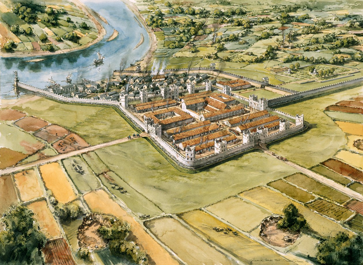 Segedunum Roman Fort by Peter Dunn