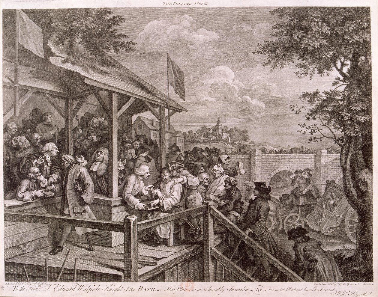 The Polling, 1758 by Peter La Cave