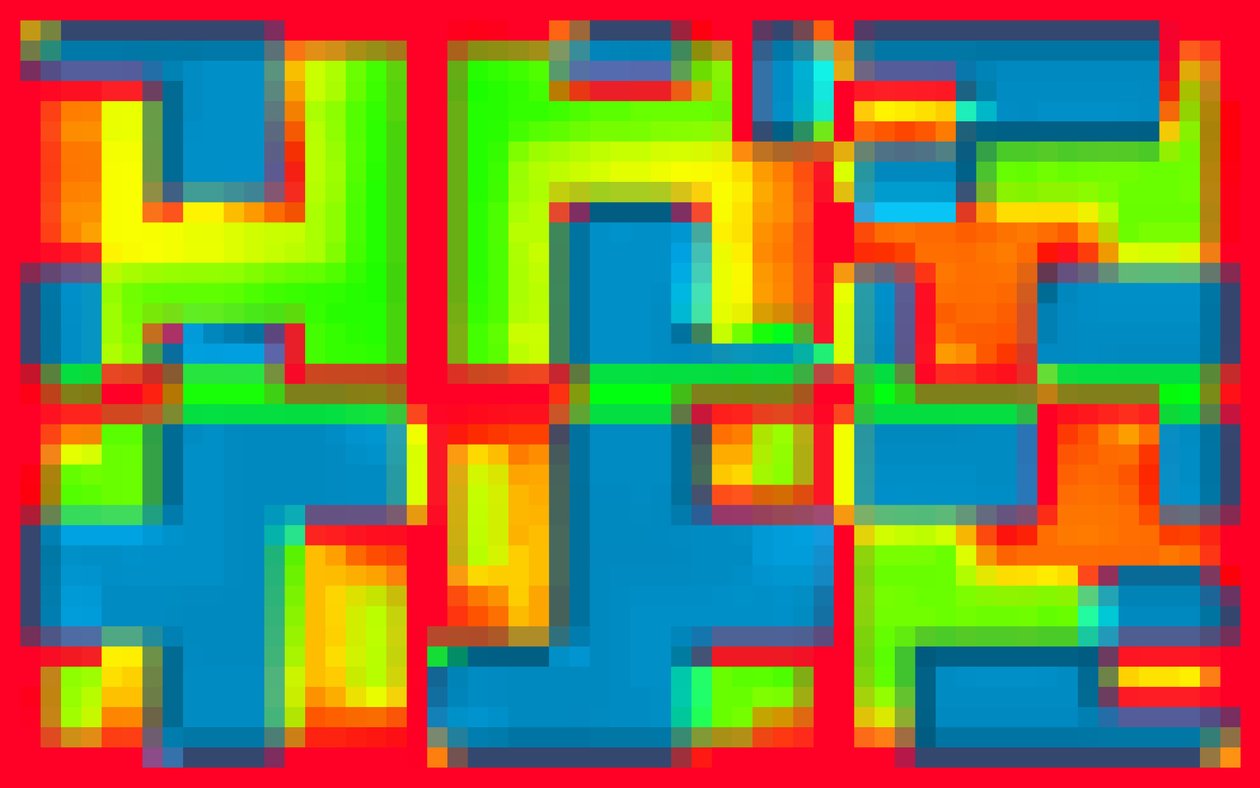 RED BORDELINE, 2014 by Peter McClure