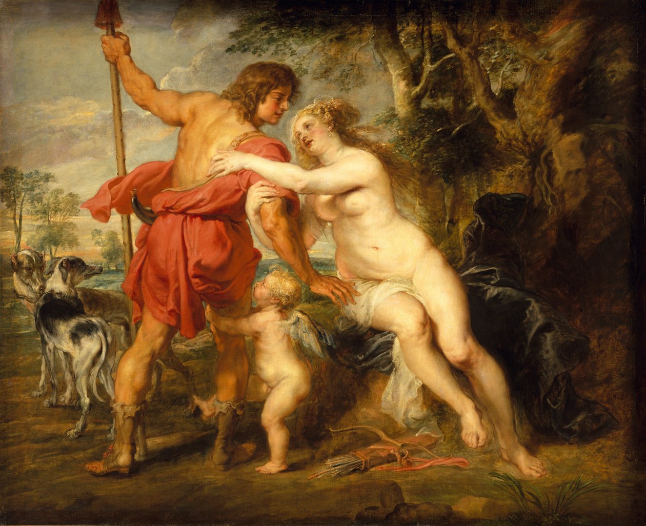 Venus and Adonis by Peter Paul Rubens