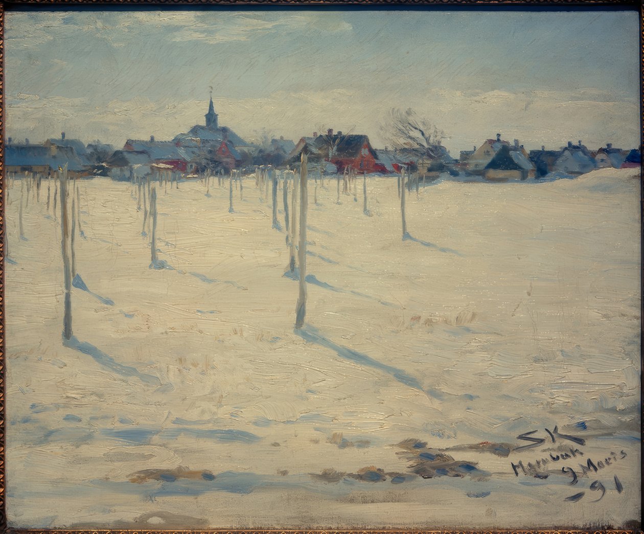 Hornbaek in Winter by Peder Severin Krøyer