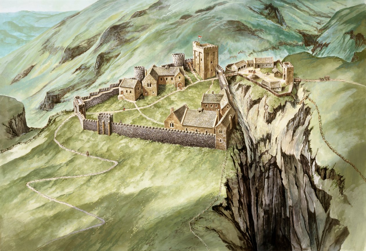 Peveril Castle, 14th century, c1990-2010 by Peter Urmston