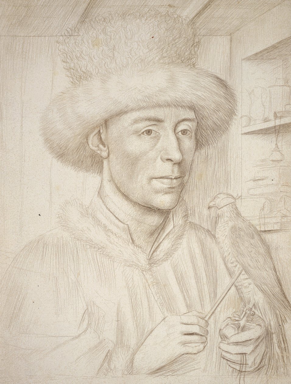 The Falconer by Petrus Christus