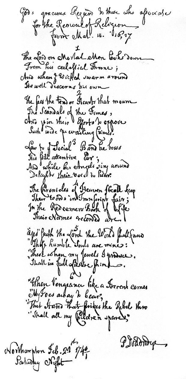 Poem by Dr Doddridge by Philip Doddridge