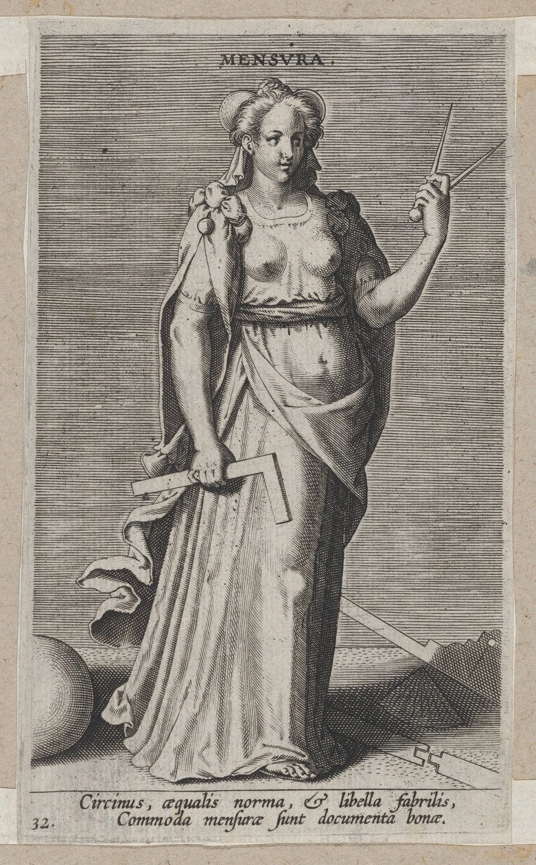 Mensura, from Prosopographia by Philip Galle