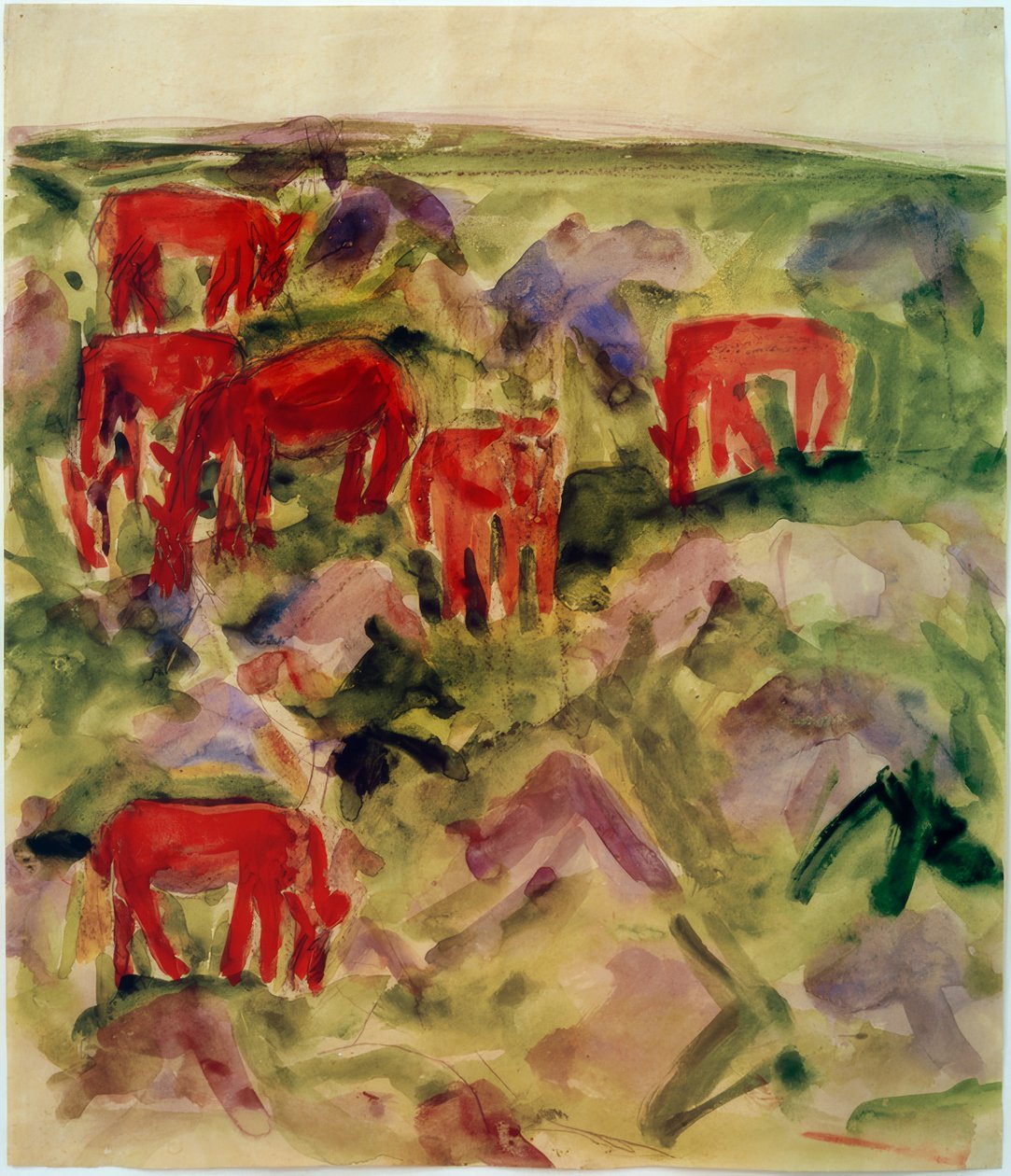 Red Horses by Philipp Bauknecht