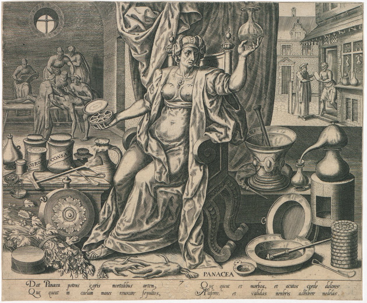 Panacea, 1574 by Philipp Galle