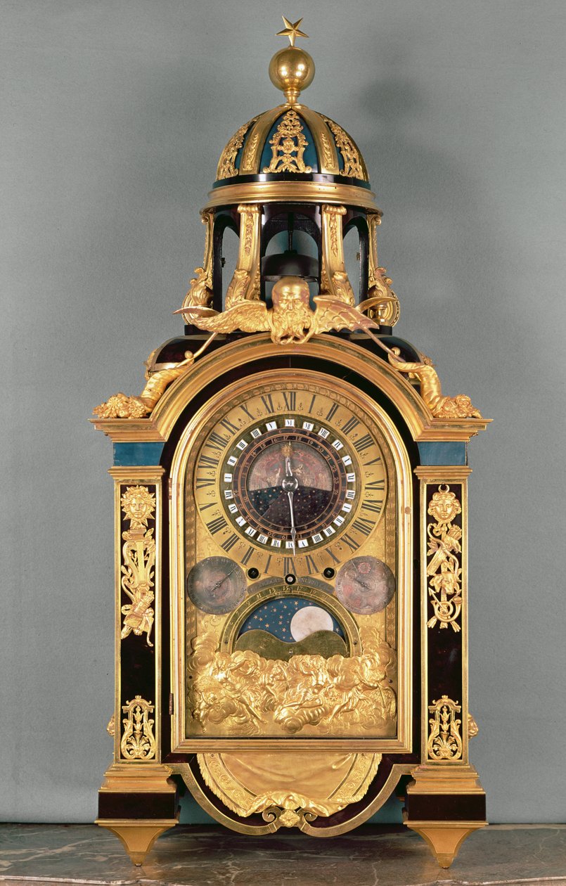 Astronomical clock made for the Grand Dauphin Louis of France, 1710 by Philippe and Fardoil, Pierre Caffieri