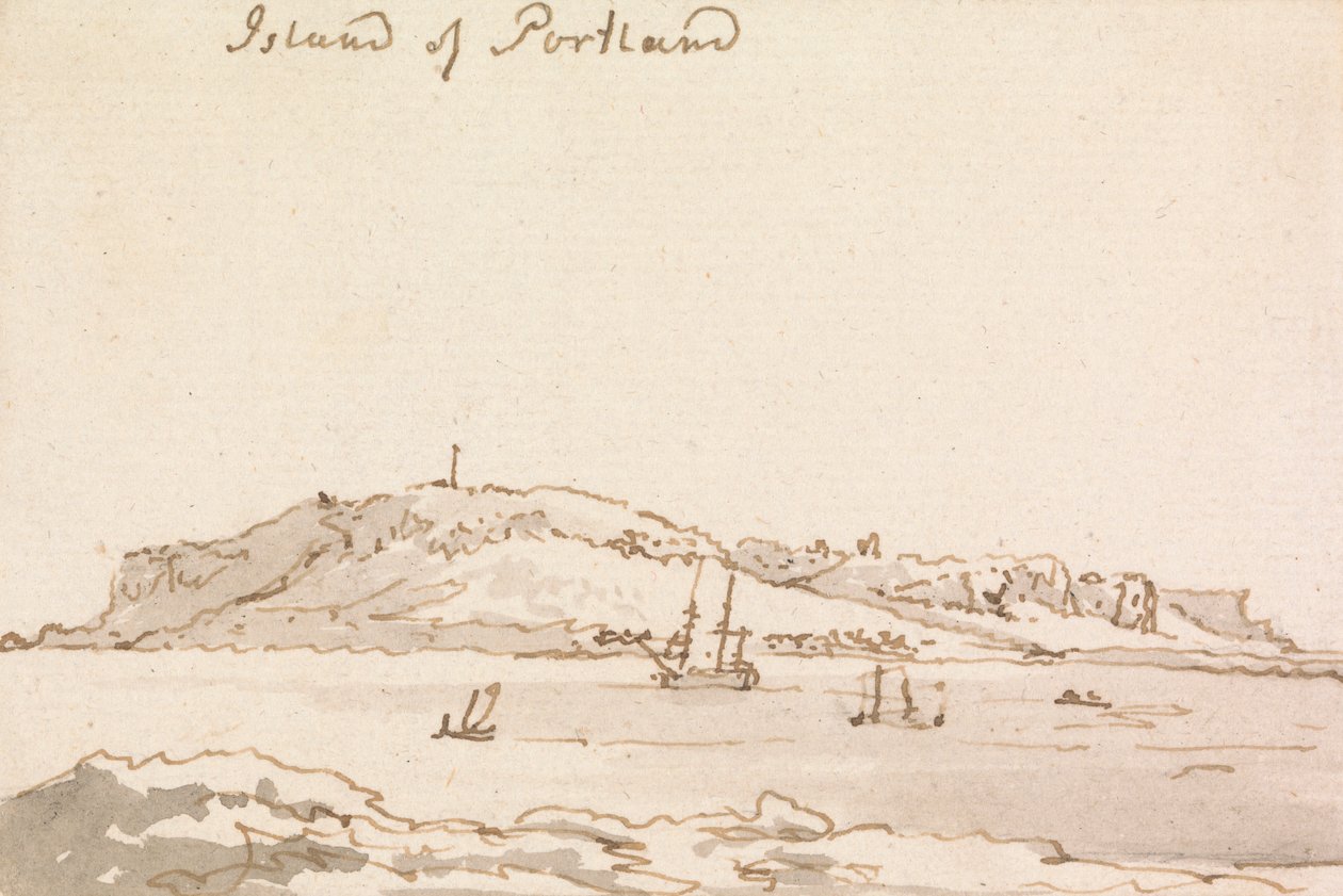 The Island of Portland by Philippe Jacques de Loutherbourg