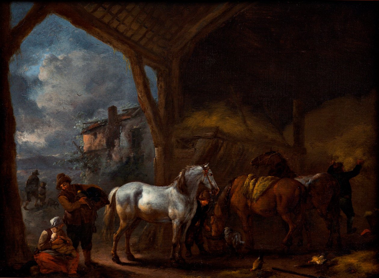 The Stable by Philips Wouwerman