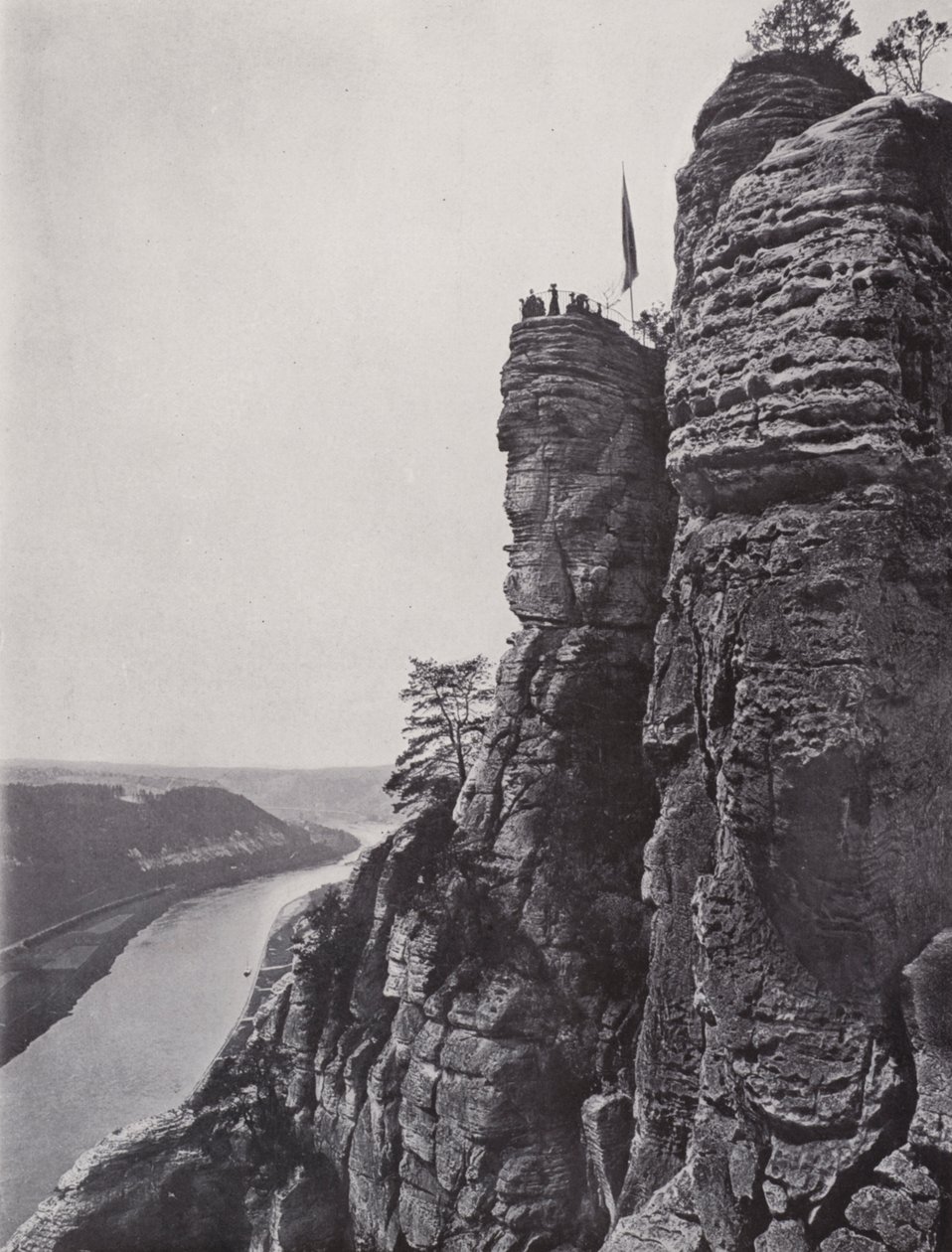 Bastei Rocks (b/w photo) by Photographer German