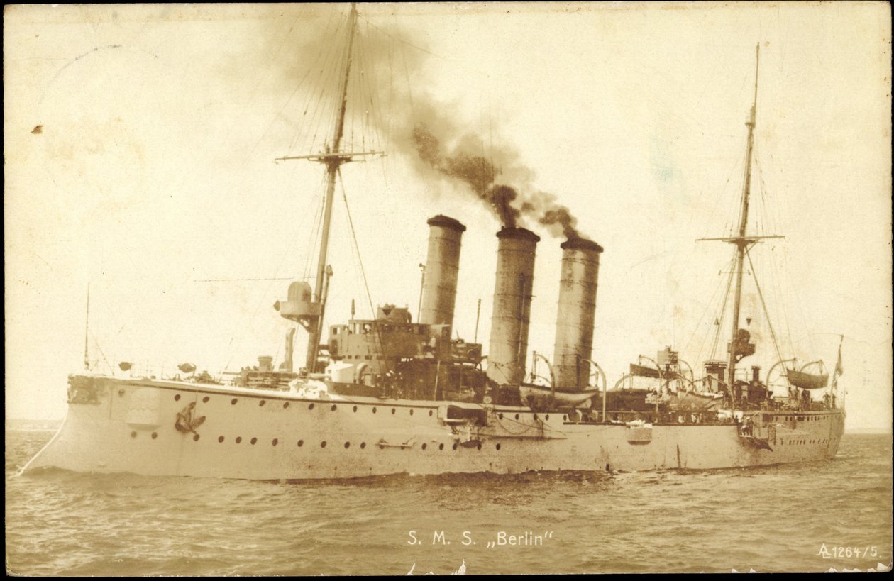 Photo Warships Germany, S. M. S. Berlin by Photographer German