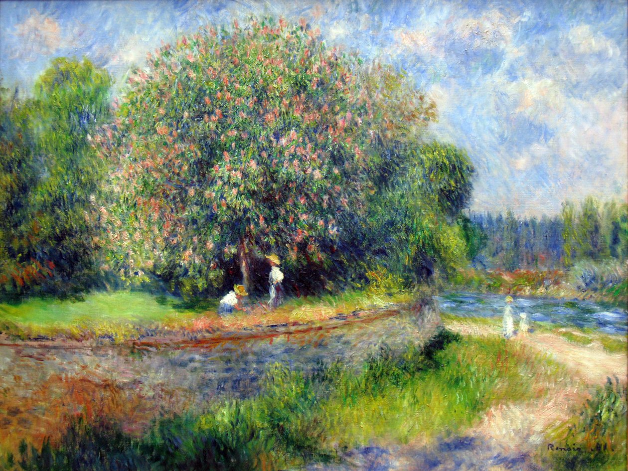 Blooming Chestnut Tree by Pierre Auguste Renoir