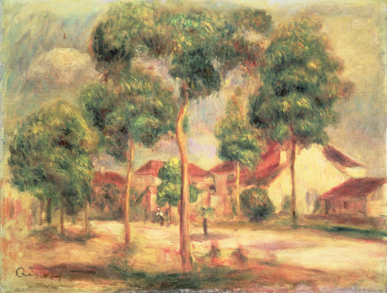 The Sunny Road by Pierre Auguste Renoir