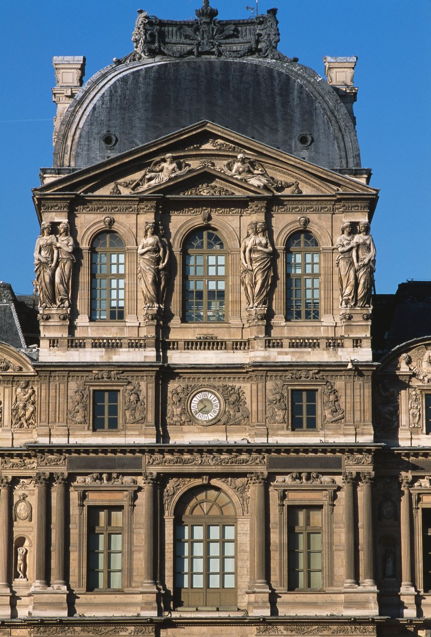 The Pavillon Sully, Cour Carree; Lescot Wing by Pierre Lescot