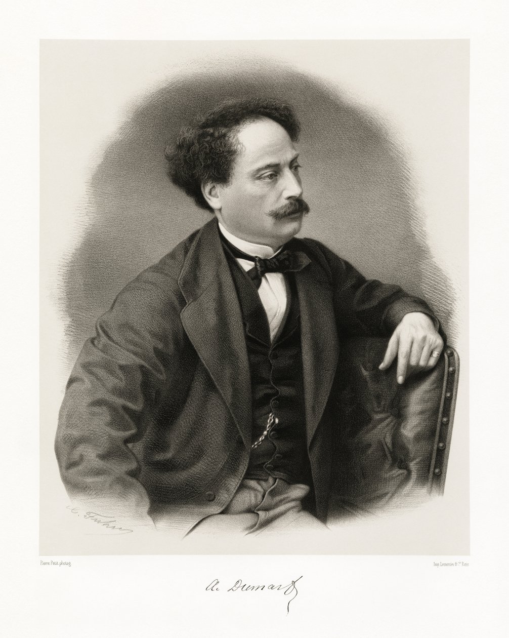 Alexandre Dumas by Pierre Petit