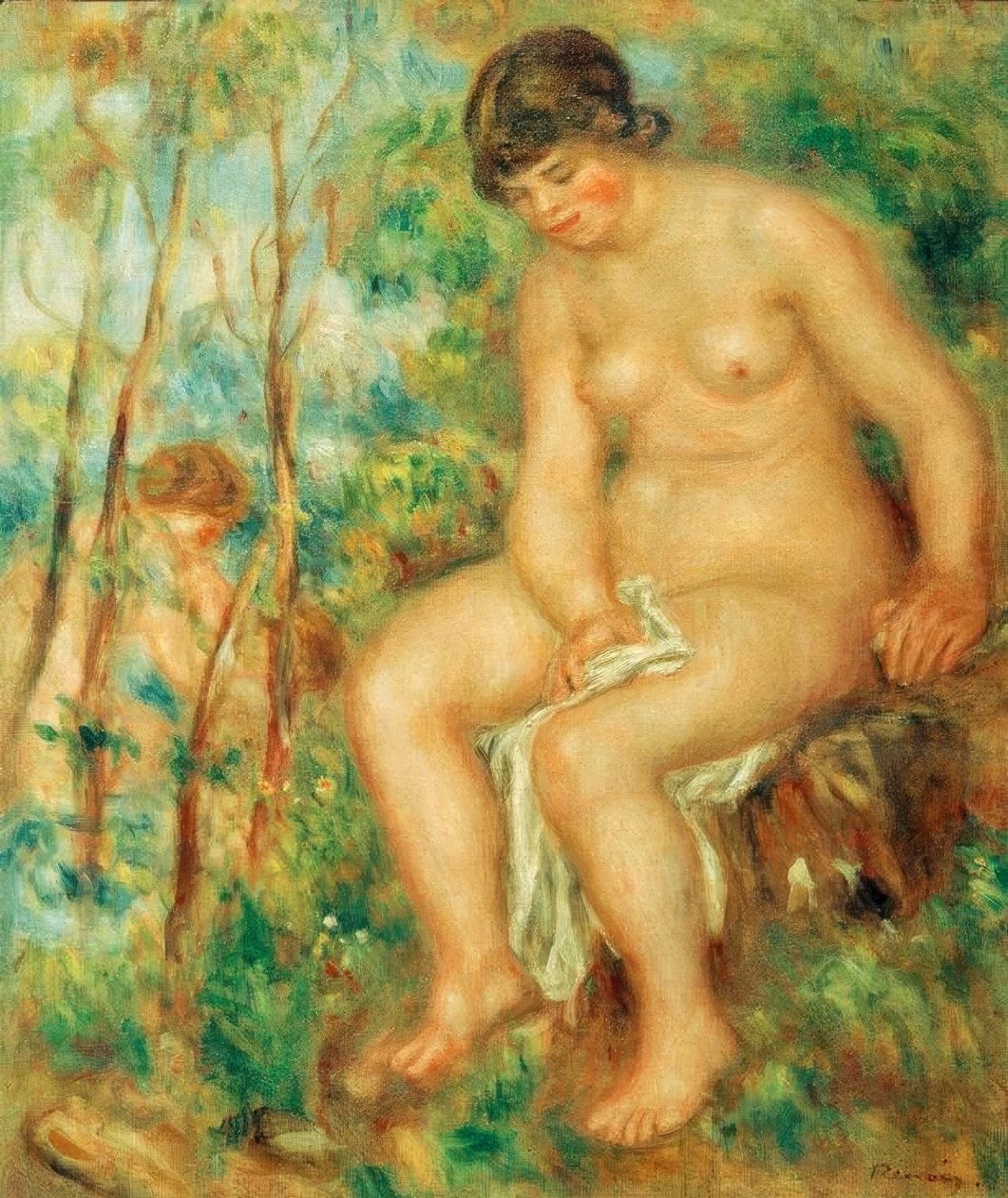 The Bather by Pierre Auguste Renoir