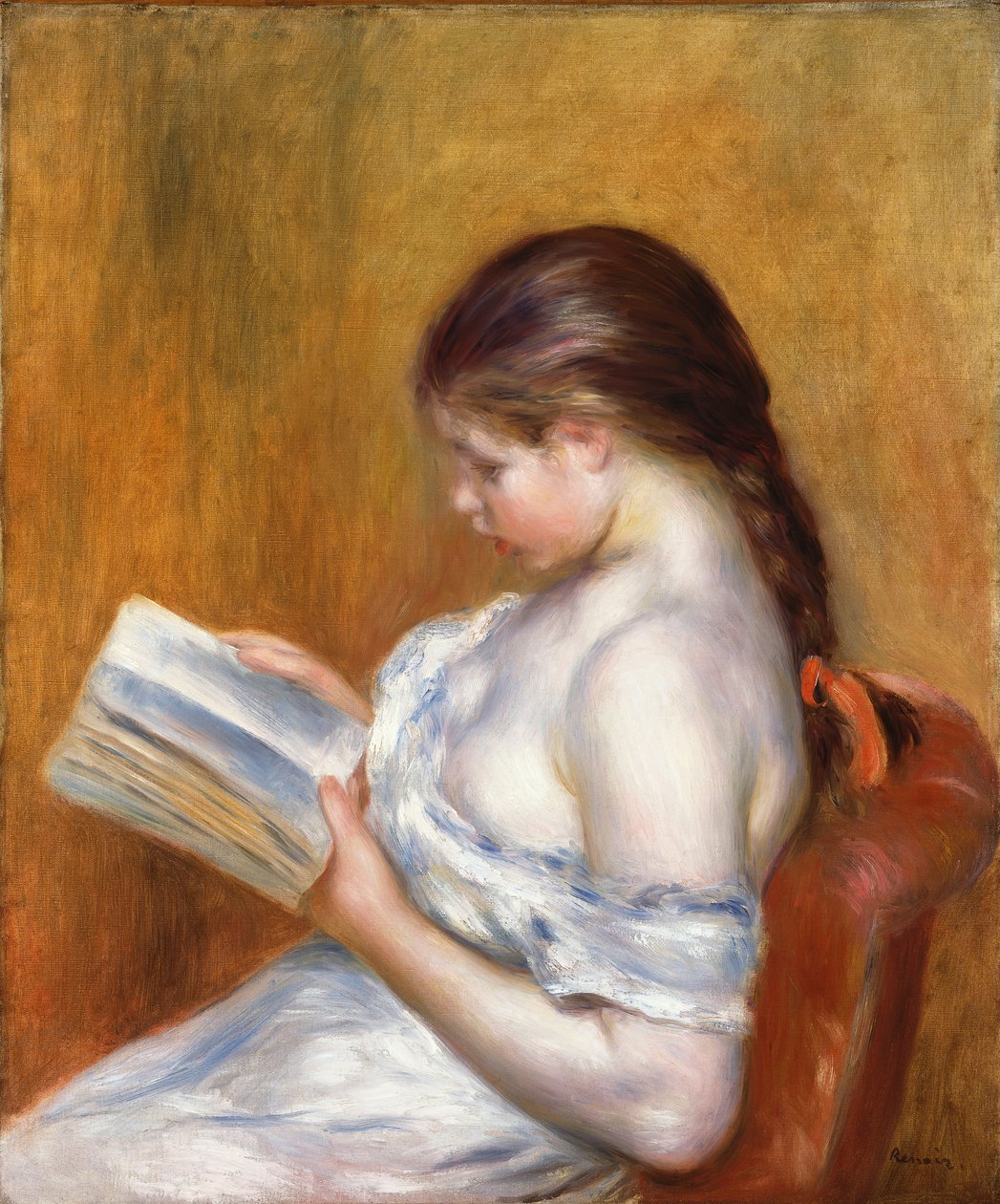 Reading by Pierre Auguste Renoir