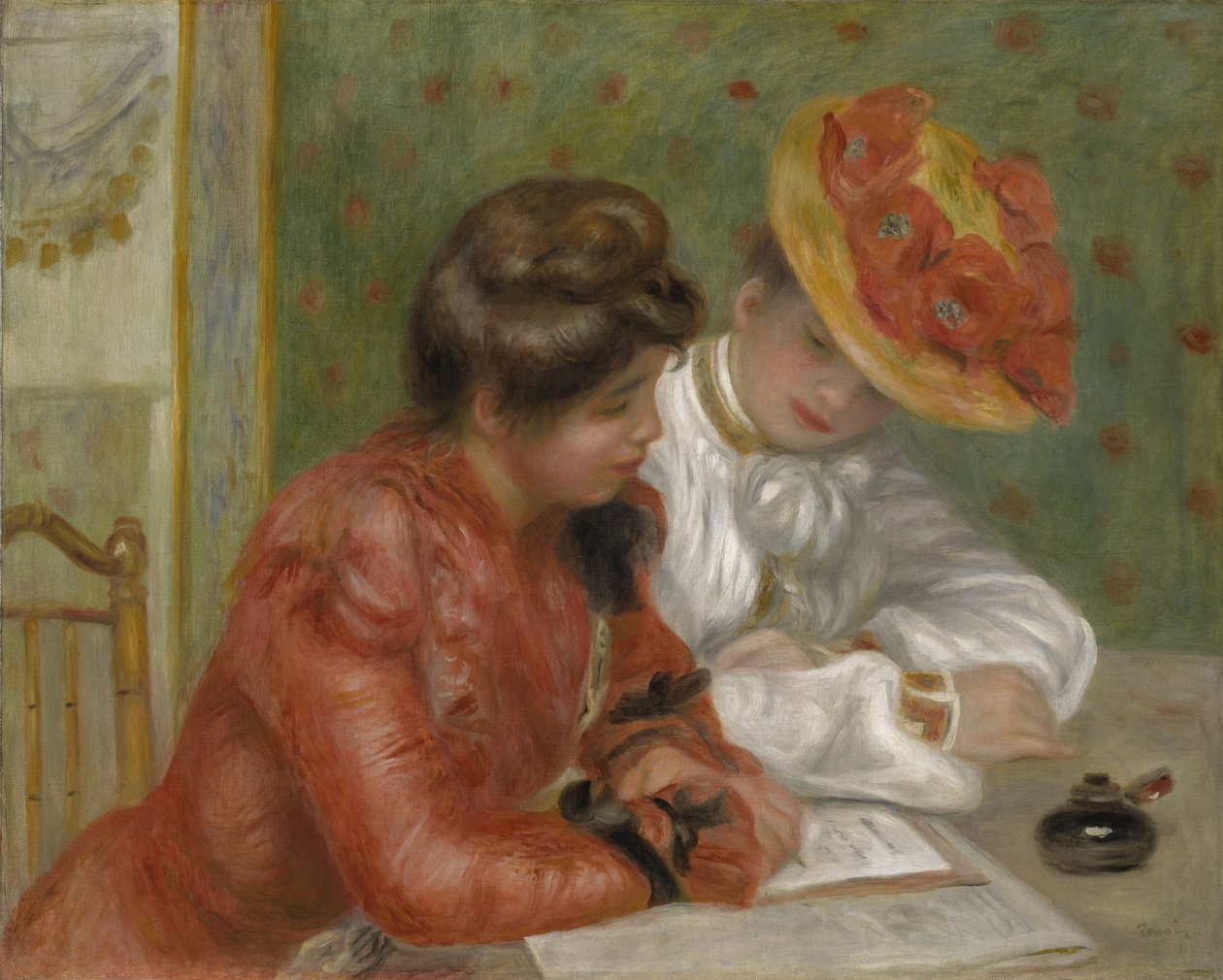 The Letter by Pierre Auguste Renoir