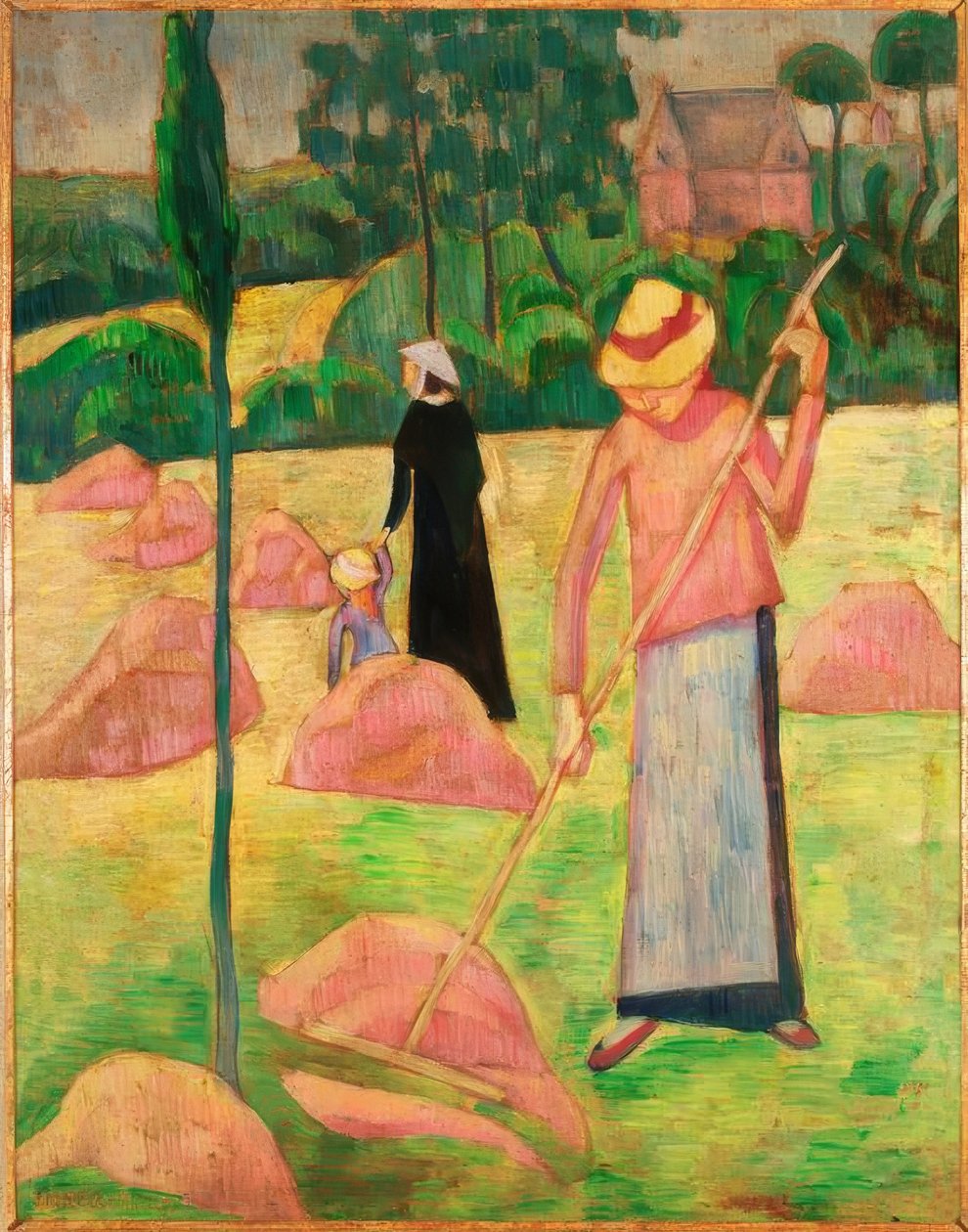 Woman with Rake by Pierre Bonnard