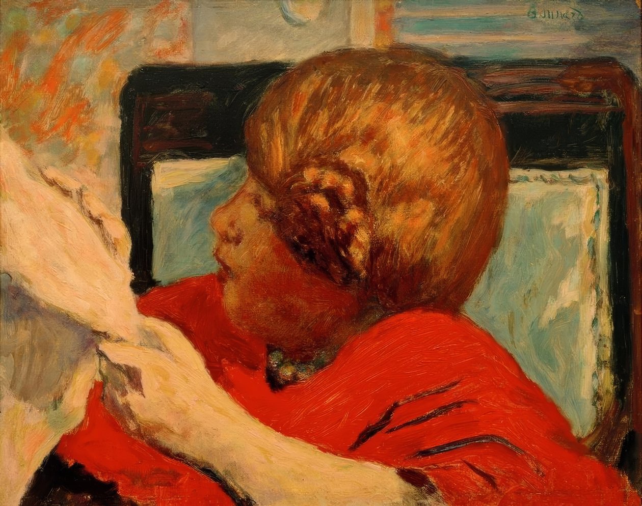 Reading by Pierre Bonnard