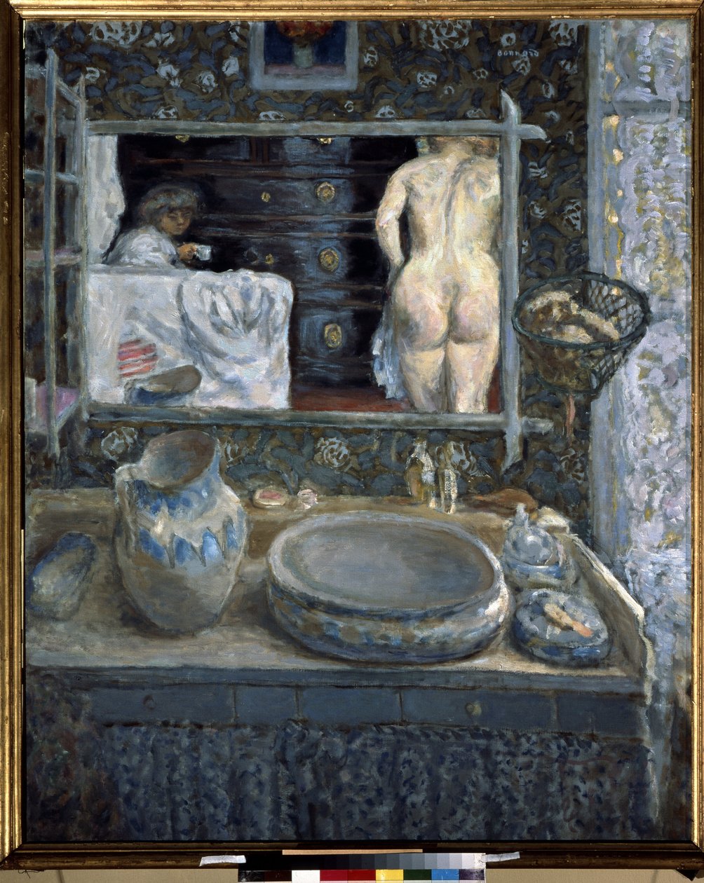 Mirror Above a Washstand by Pierre Bonnard