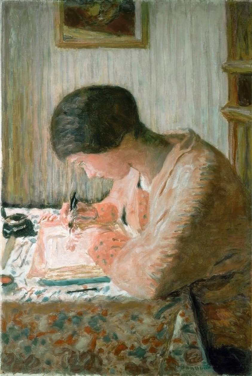 Writing Woman by Pierre Bonnard