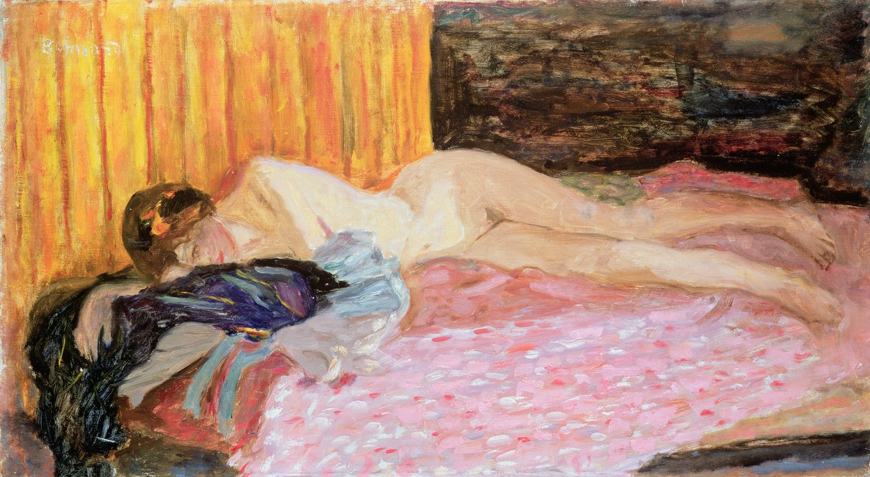 The Pink Sofa by Pierre Bonnard