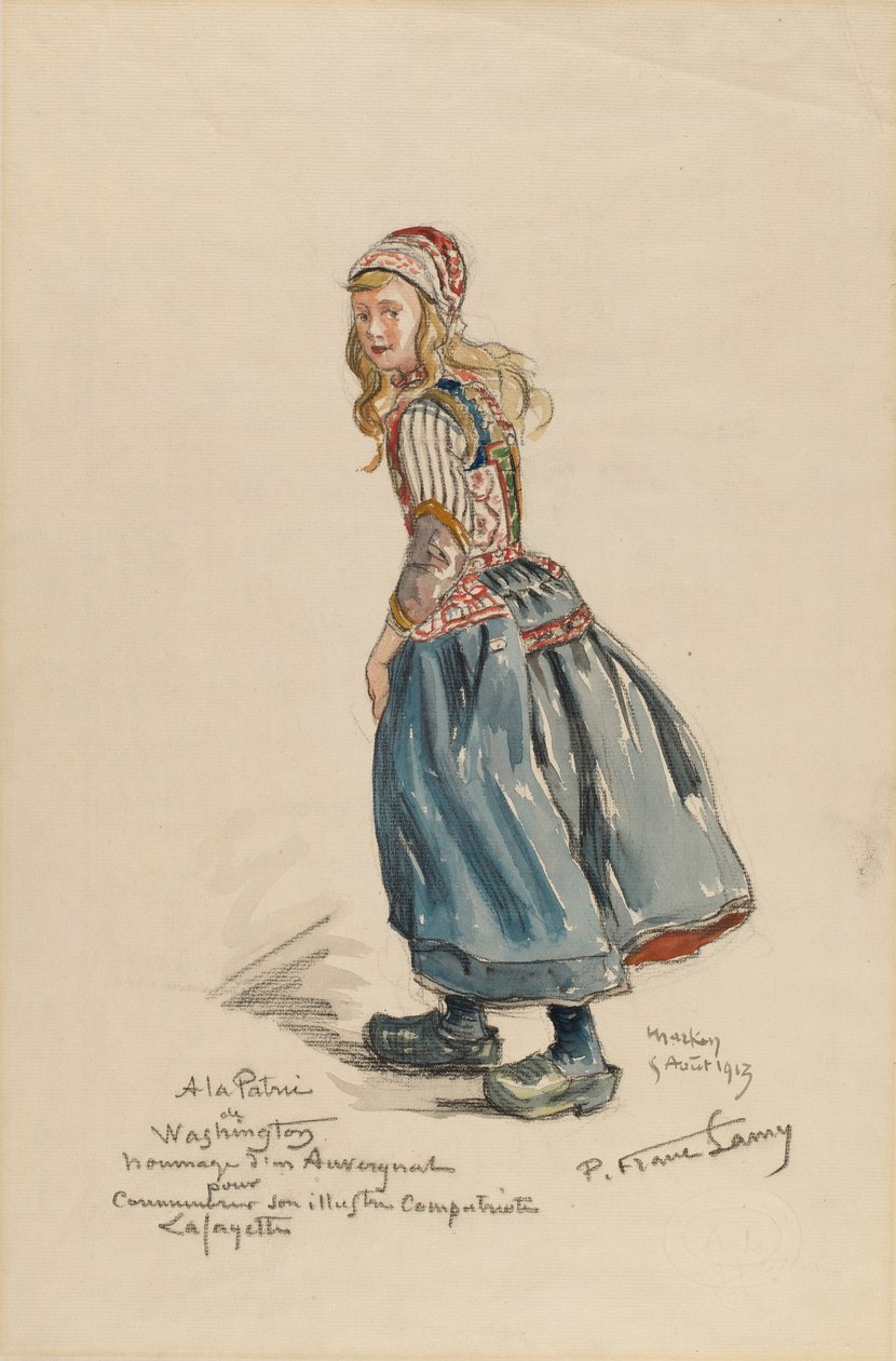 Peasant Girl by Pierre Franc Lamy