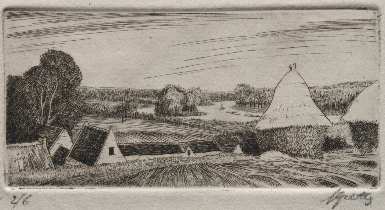 Brebant Farm by Pierre Louis Gatier