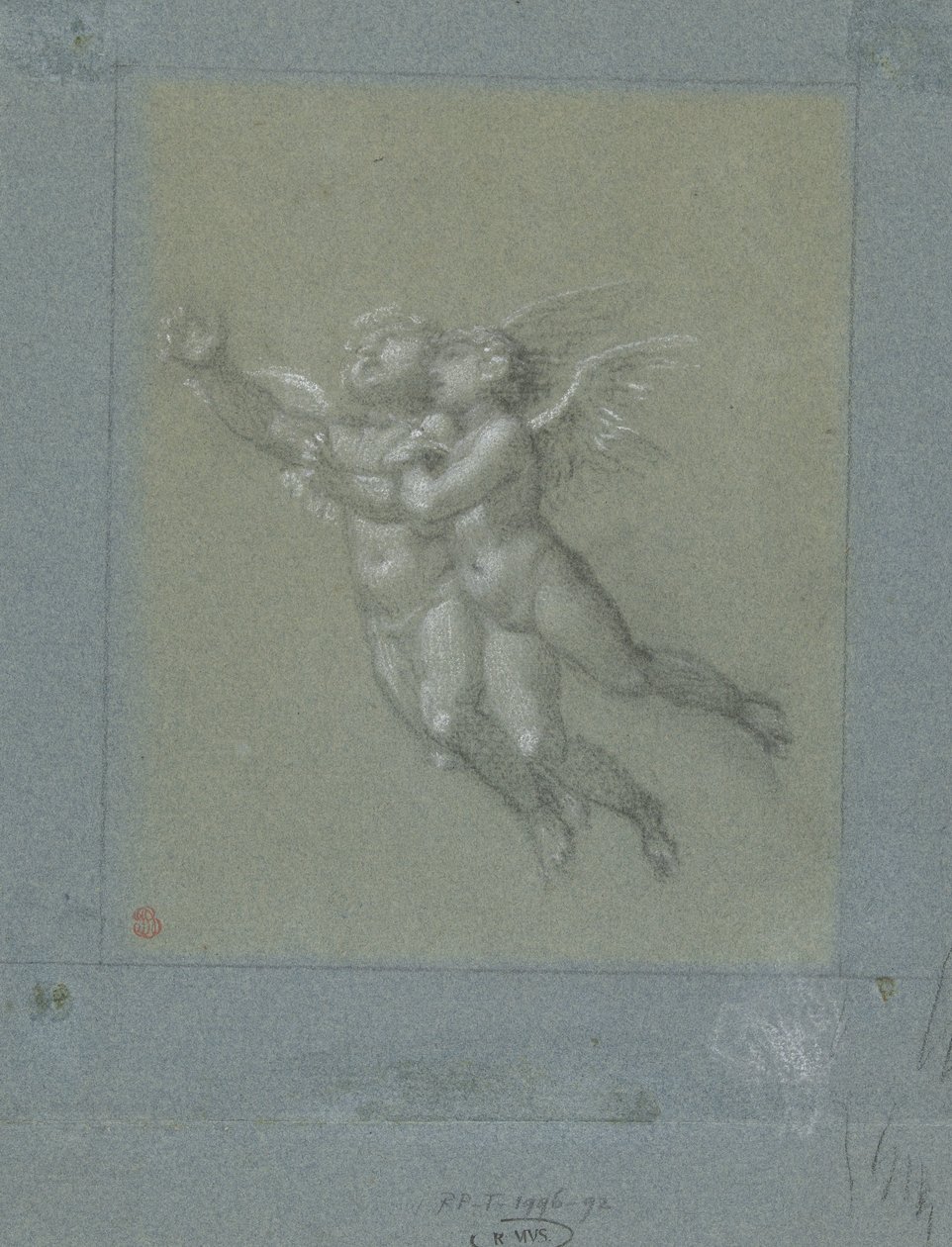 Two Flying Putti by Pierre Prud