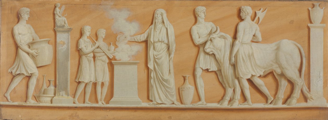 Overdoor Painting by Pierre Rousseau