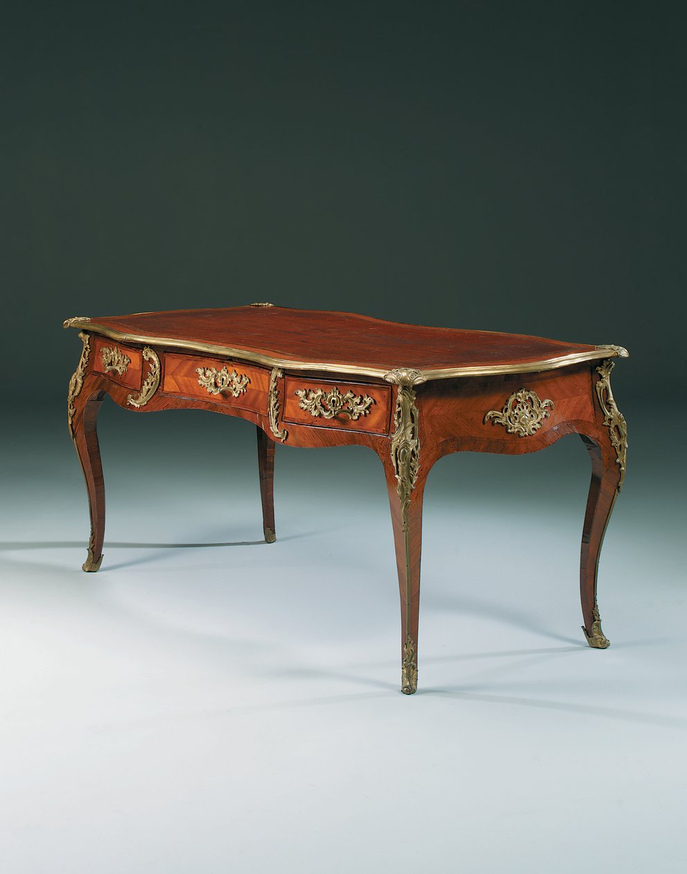 Louis XV Bureau Plat by Pierre Roussel