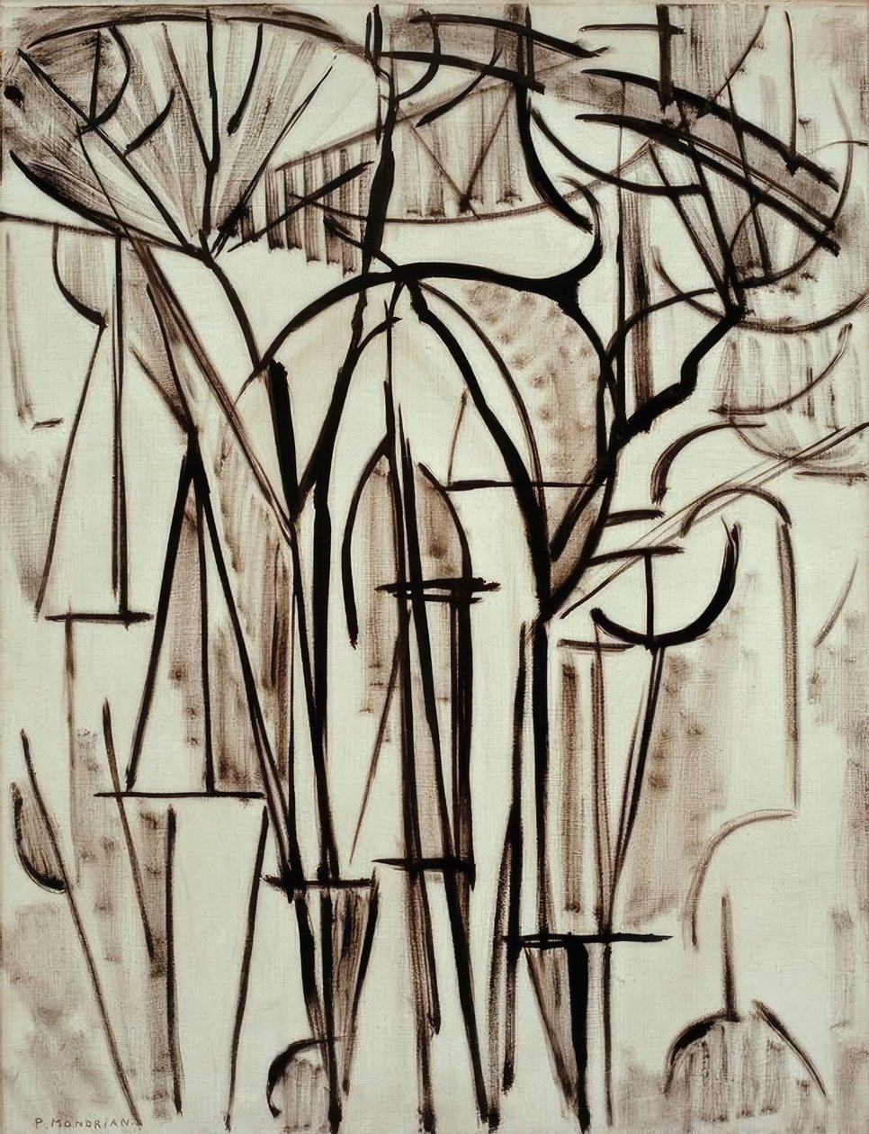 Composition Trees I by Piet Mondrian