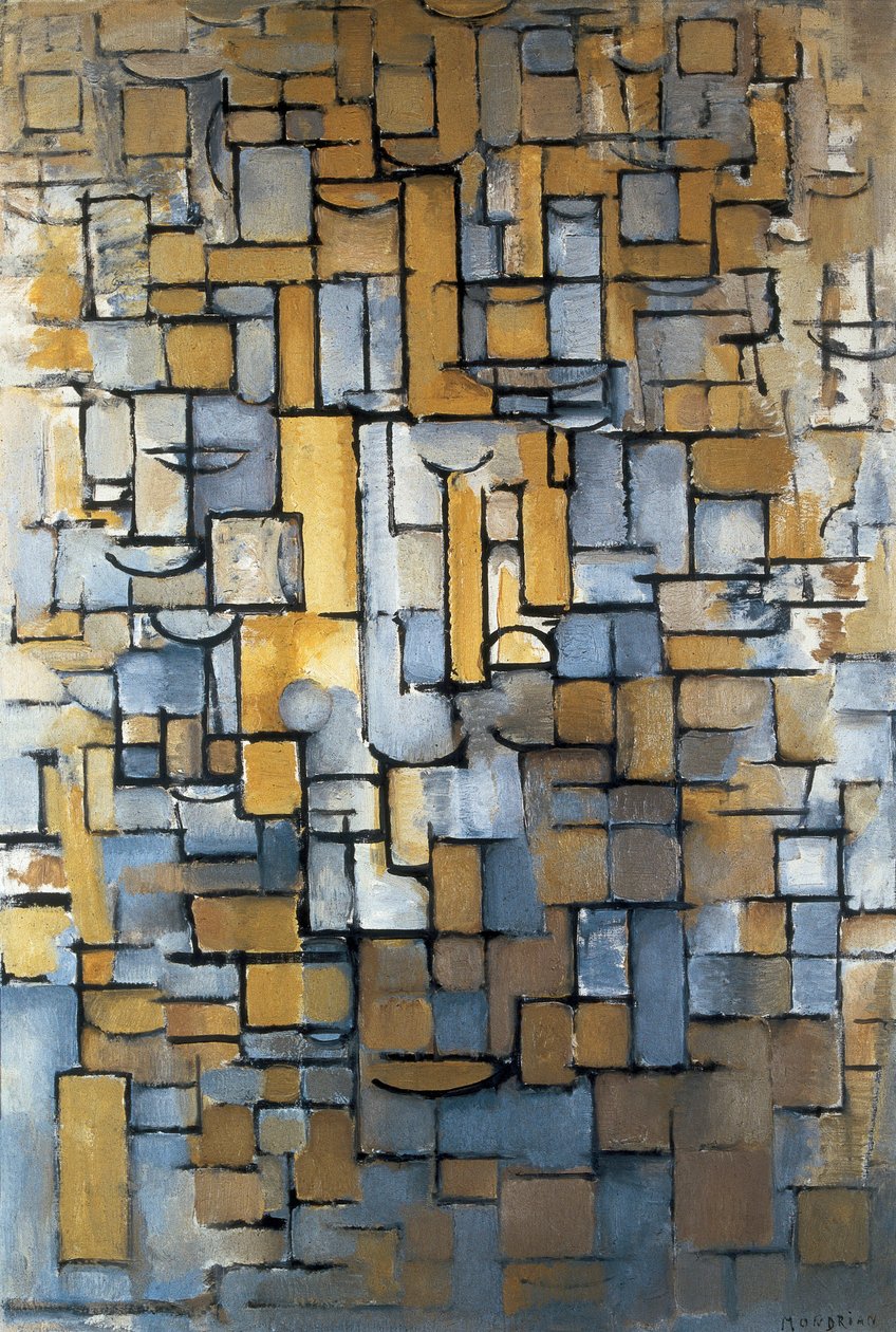 Composition XIV, 1913 by Piet Mondrian