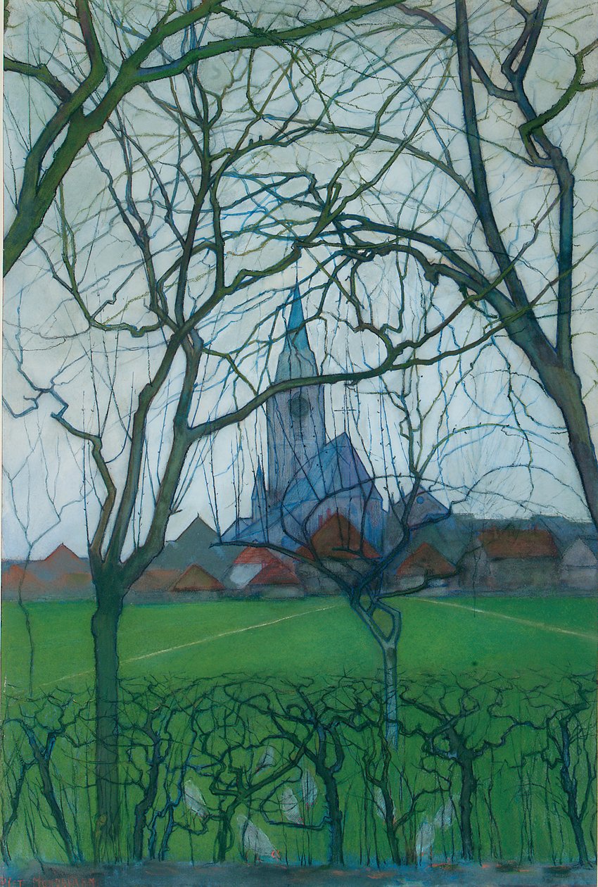 Village Church by Piet Mondrian